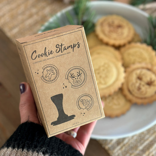 Keks Stempel "Christmas Cookies" Silikon schwarz 3 Motive - Wohnen auf dem Land