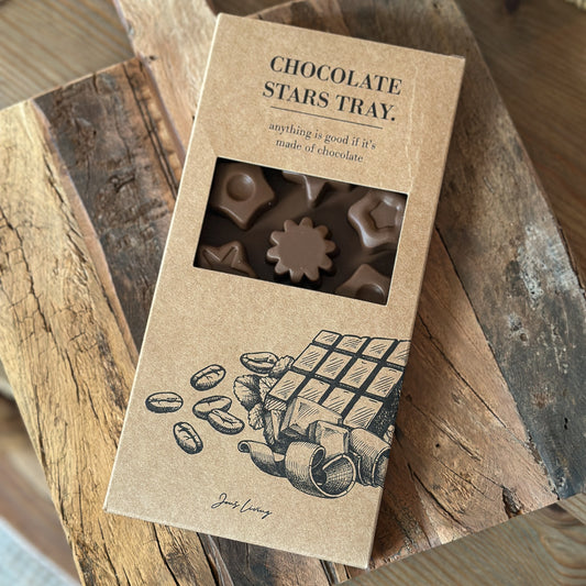 Schokoladenform "Chocolate Stars" Silikon braun 15 Sterne - Wohnen auf dem Land