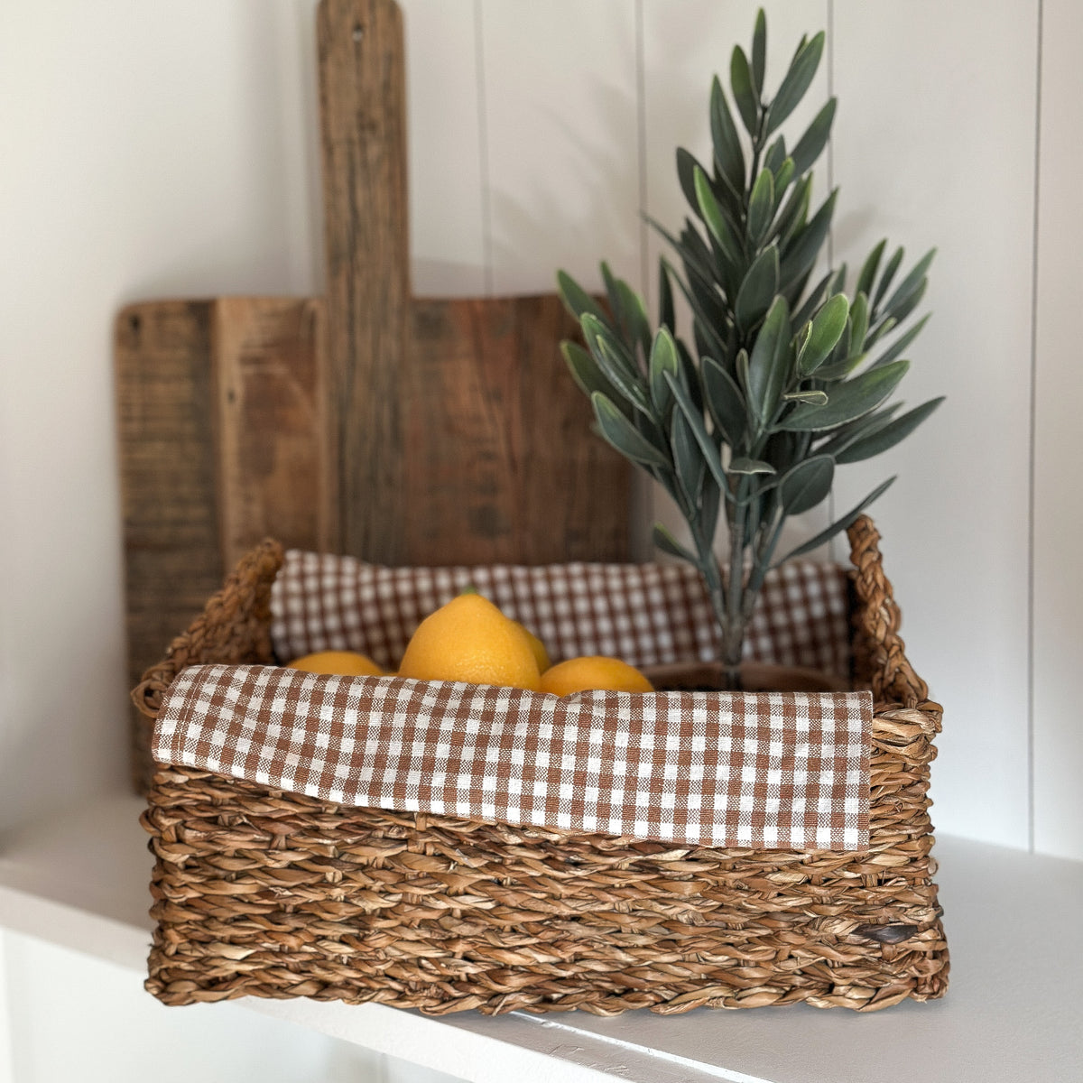 Zwei natürliche Seegrass Körbe "Morella" im 2er Set von Wohnen auf dem Land, handgefertigt, ideal für Dekoration oder Aufbewahrung