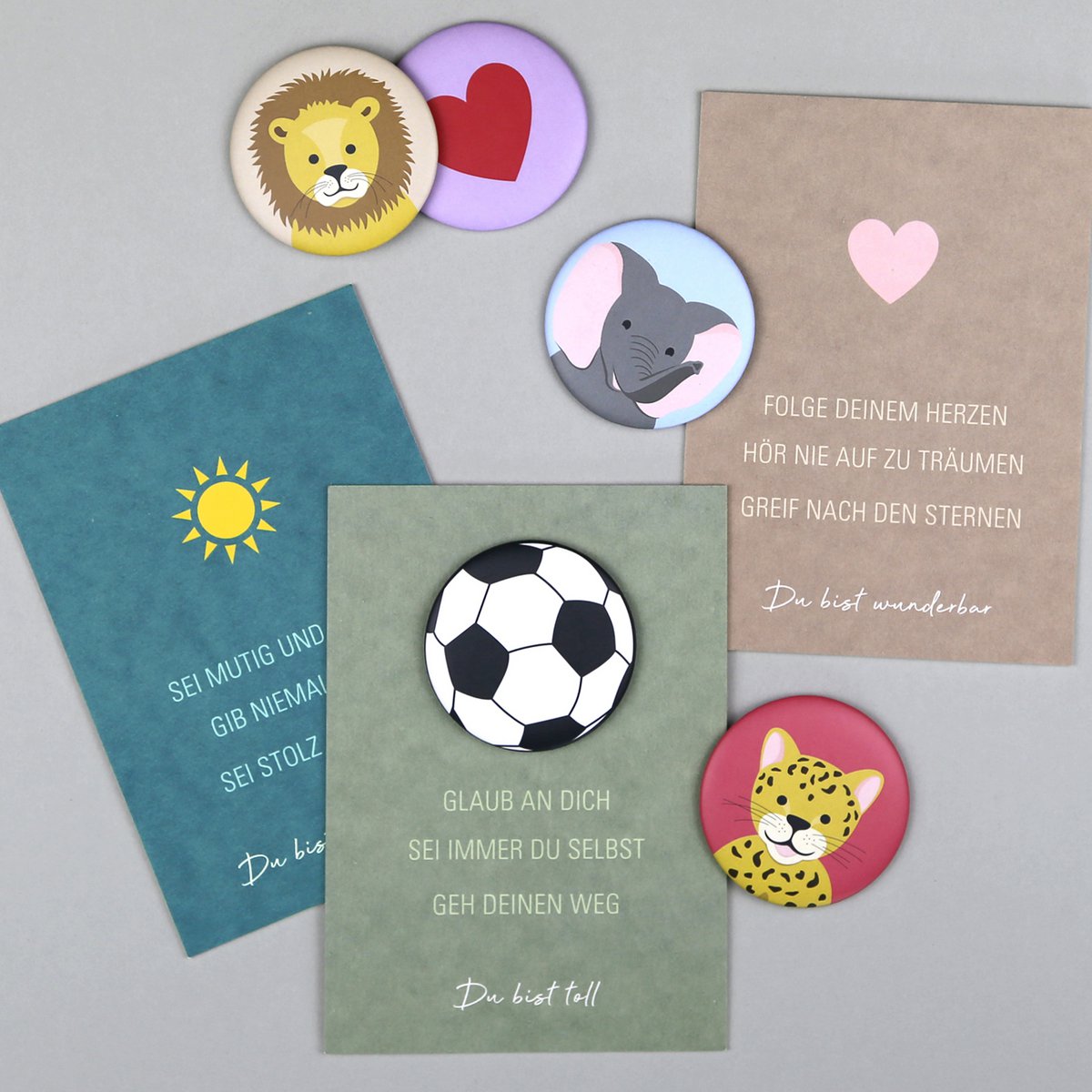 Magnet "Gitte Leopard" Rund 56mm - Wohnen auf dem Land