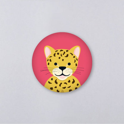 Magnet "Gitte Leopard" Rund 56mm - Wohnen auf dem Land