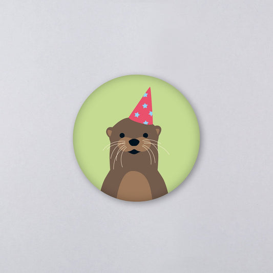 Magnet "Gitte Party Otter" Rund 56mm - Wohnen auf dem Land