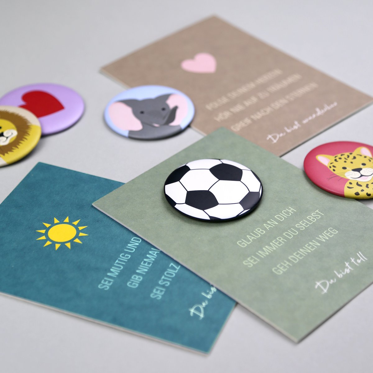 Magnet "Kylian Fußball" Rund 56mm - Wohnen auf dem Land