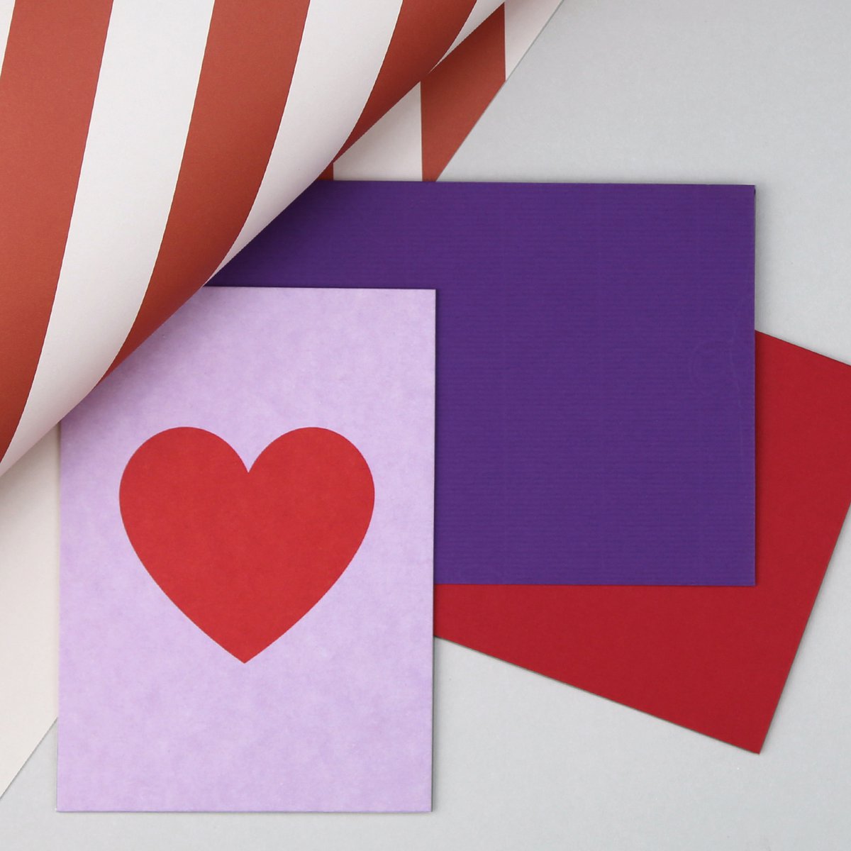 Postkarte "Helene Herz" Holzschliff - Wohnen auf dem Land