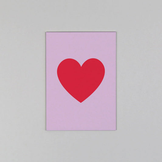 Postkarte "Helene Herz" Holzschliff - Wohnen auf dem Land