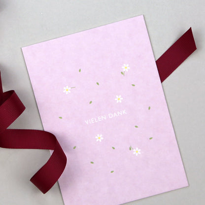 Postkarte "Leni Danke" Holzschliff - Wohnen auf dem Land