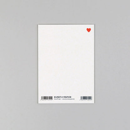 Postkarte "Tessa Super Dad" Holzschliff - Wohnen auf dem Land