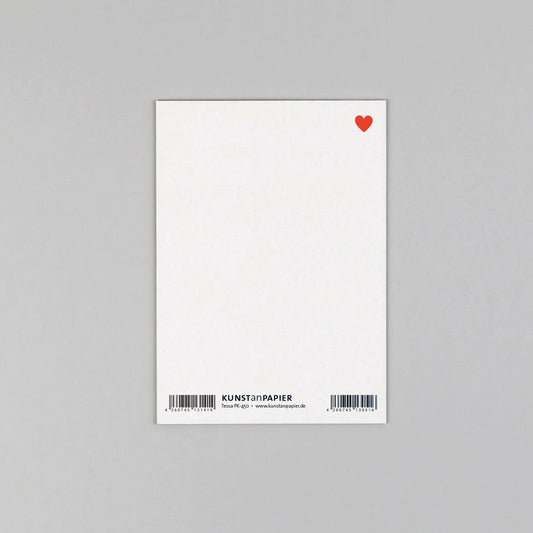 Postkarte "Tessa Super Dad" Holzschliff - Wohnen auf dem Land