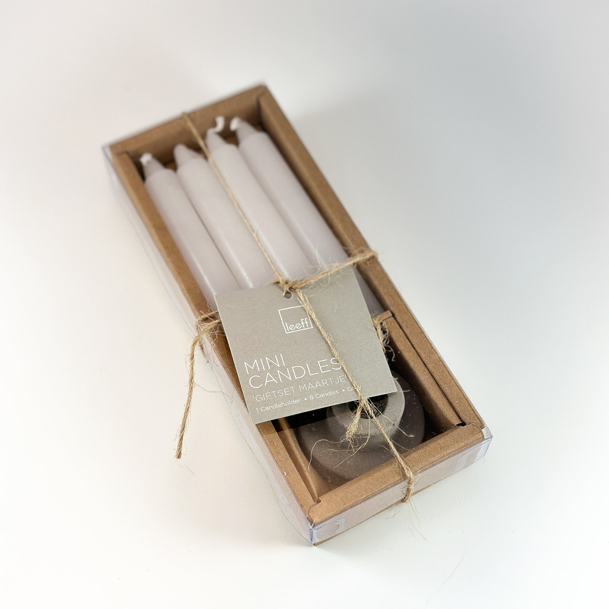 Kerzen Geschenk Set "Maartje" 8 Kerzen inkl. Halter - Wohnen auf dem Land