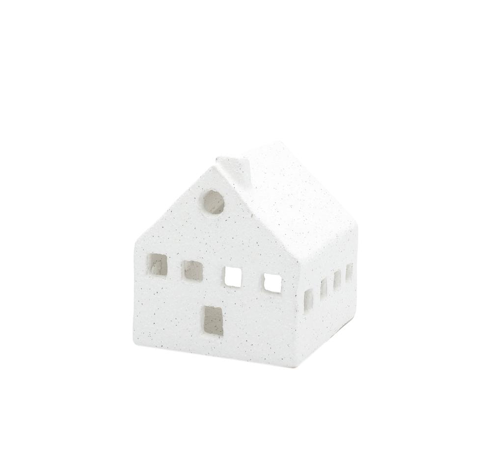 Windlicht Lichthaus "Liam & Linde" Keramik Weiß 2er Set - Wohnen auf dem Land