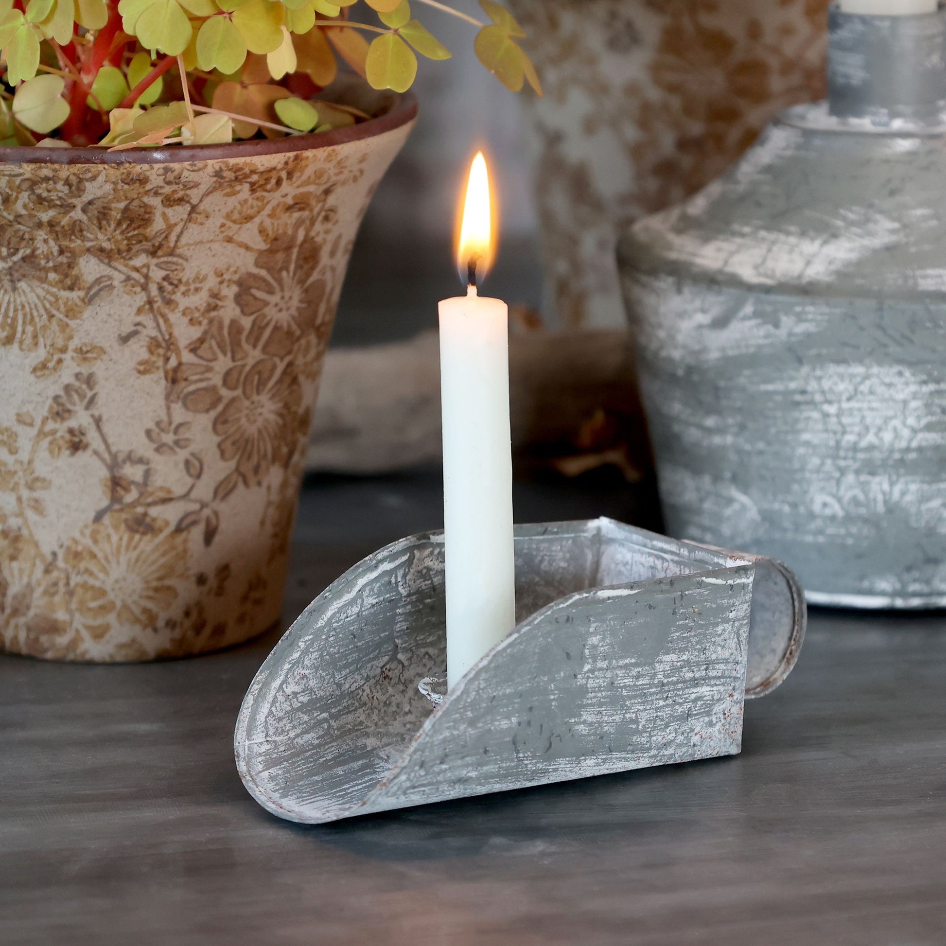 Kammerleuchter Lueur Zinc für Baumkerzen von Chic Antique