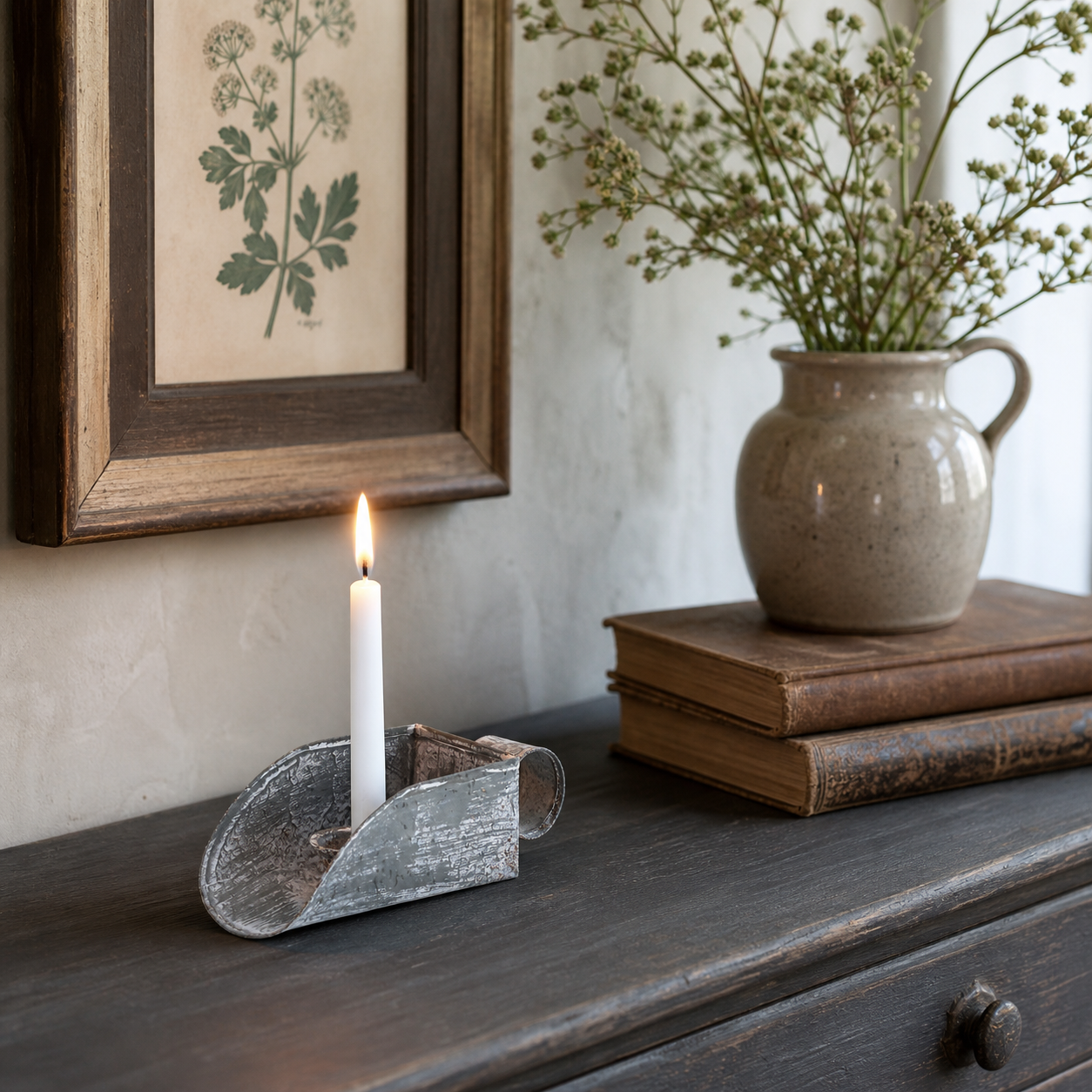Kammerleuchter Lueur Zinc für Baumkerzen von Chic Antique