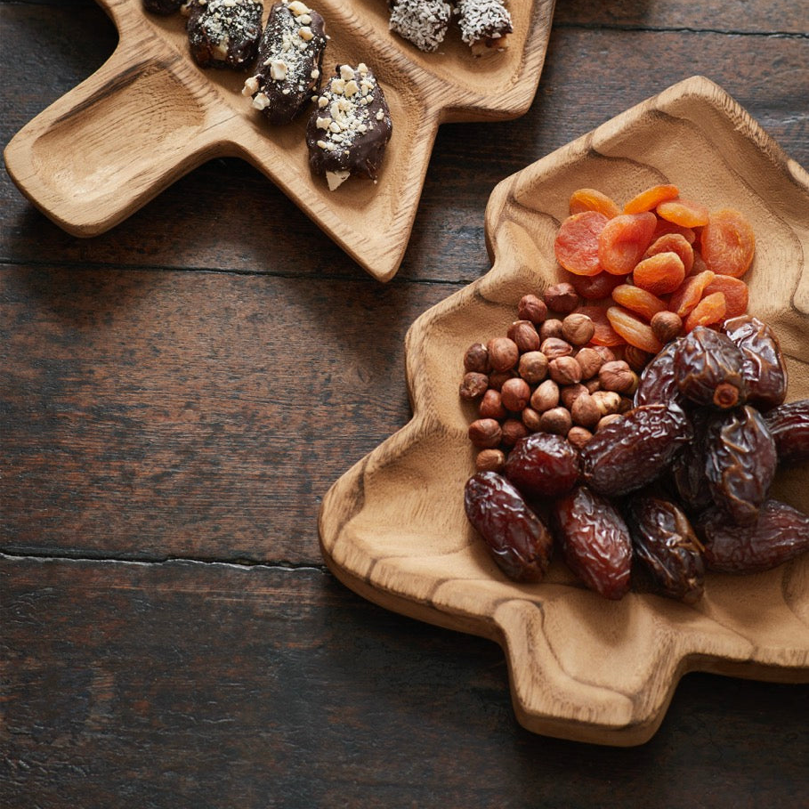 Schale Tannenbaum „Alva“ Holz Natur 30cm - Wohnen auf dem Land