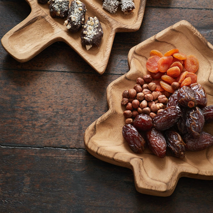 Schale Tannenbaum „Alva“ Holz Natur 30cm - Wohnen auf dem Land