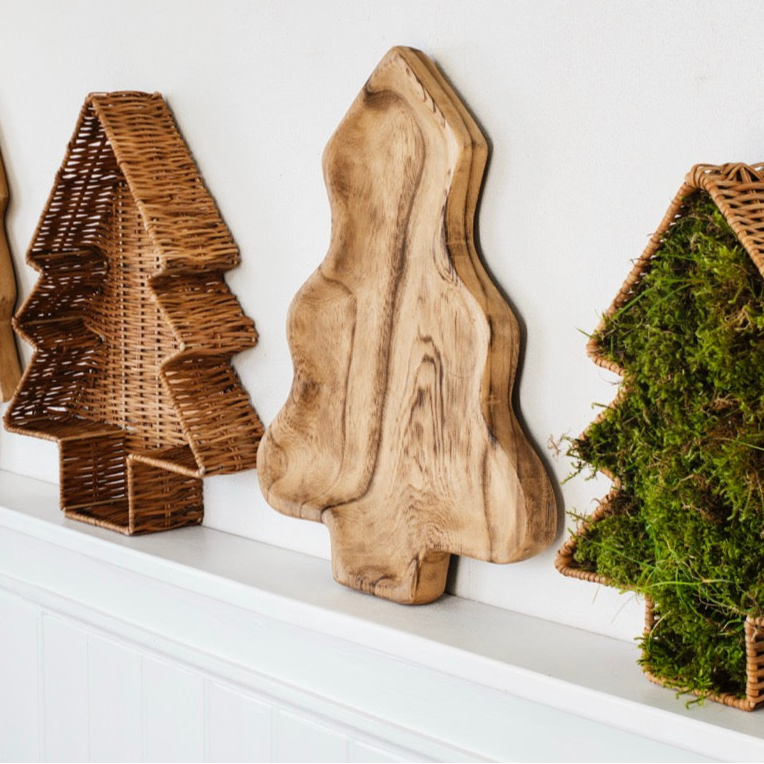 Schale Tannenbaum „Alva“ Holz Natur 30cm - Wohnen auf dem Land