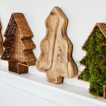 Schale Tannenbaum „Alva“ Holz Natur 30cm - Wohnen auf dem Land