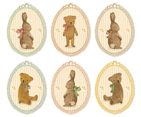 Maileg Anhänger Geschenk "Hasen und Teddys" 12 Stk. - Wohnen auf dem Land