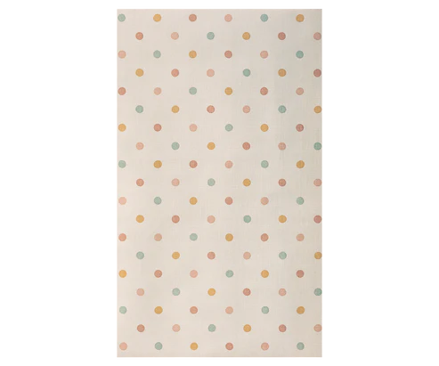 Maileg Geschenkpapier "Multi dots" 10m mit bunten Punkten, dekoratives Geschenkpapier für kreative Verpackungen