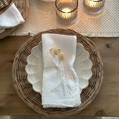 Serviette Leinen "Michelle" 2 Farben - Wohnen auf dem Land