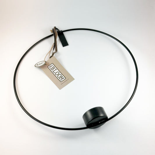 Teelichthalter Hängend "Ring" Schwarz - Wohnen auf dem Land