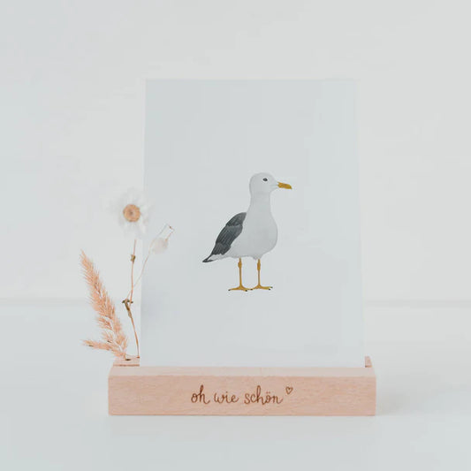 Aquarellkarte "Möwe" - Wohnen auf dem Land