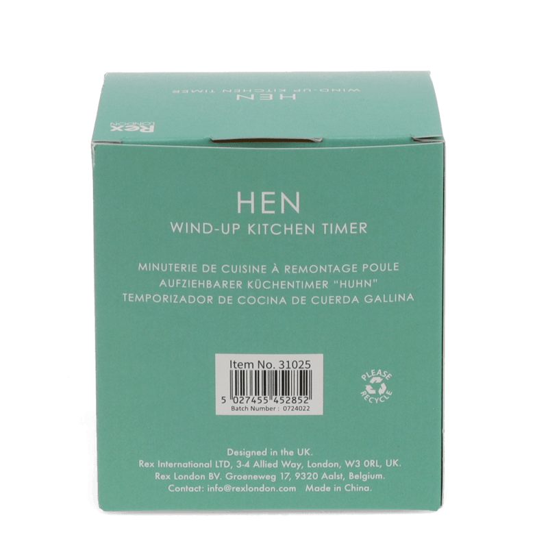 Timer Eieruhr Küche "Huhn" mechanisch 59min - Wohnen auf dem Land