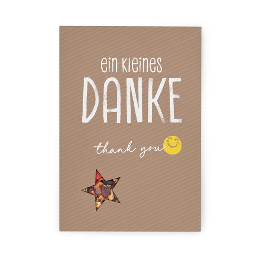 Teekarte "Ein kleines Danke" Erdbeer-Cranberry Tee - Wohnen auf dem Land