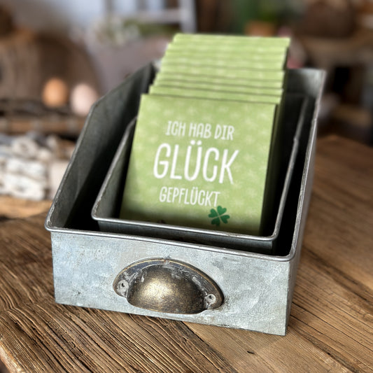 Teekarte "Glück Gepflückt" fruchtig-milde Kräutermischung Tee - Wohnen auf dem Land