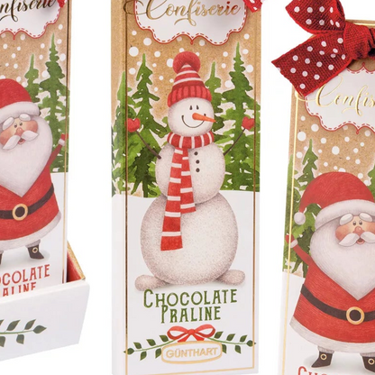 Confiserie Napolitainpräsent “Weihnachten” Nougat in Vollmilchschokolade 2 Varianten