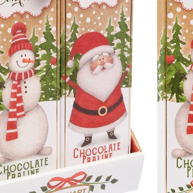 Confiserie Napolitainpräsent “Weihnachten” Nougat in Vollmilchschokolade 2 Varianten