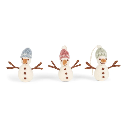 Schneefreunde von Gry & Sif – originale Produktaufnahme des Dreiersets.