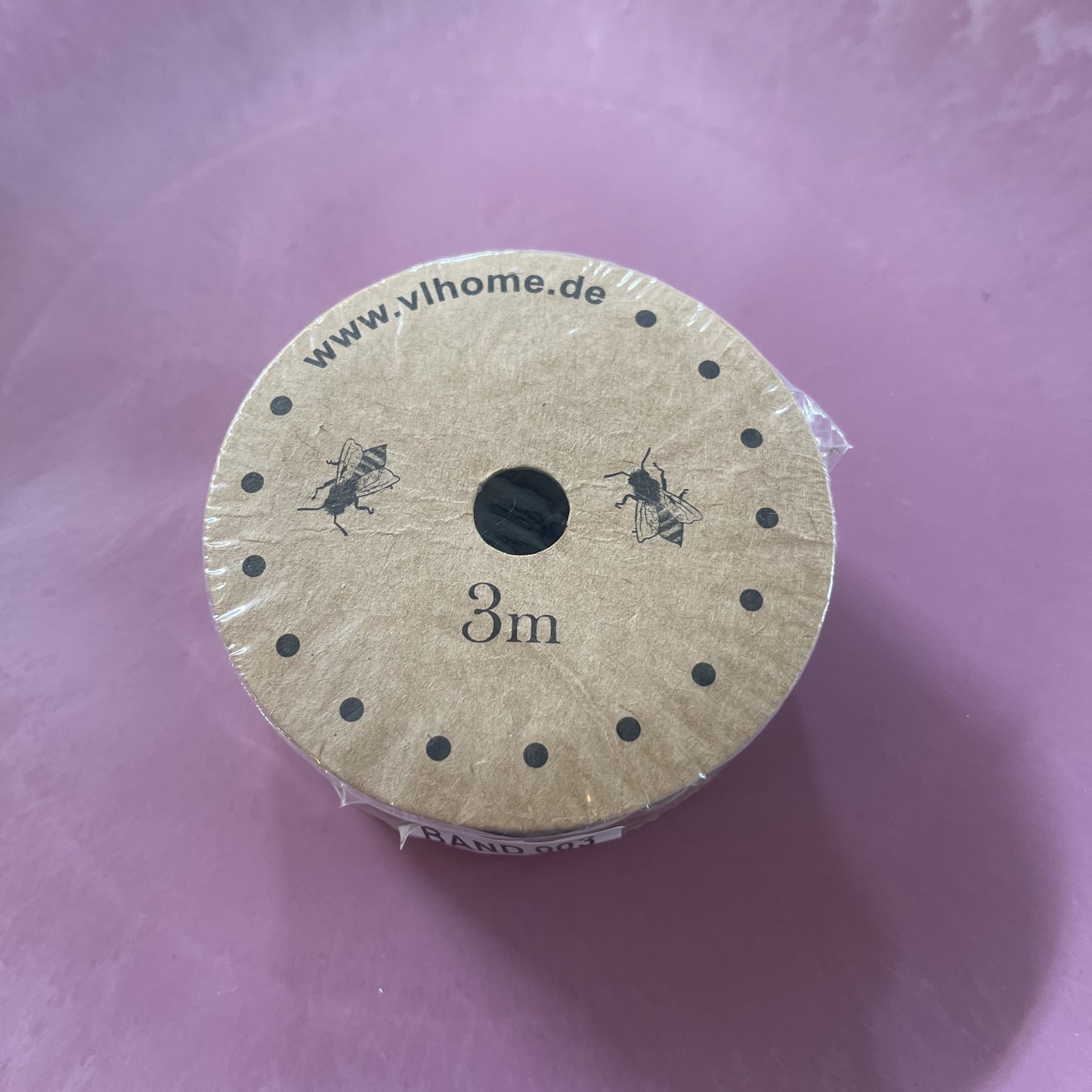 Dekoband-Set Soft Romance Baumwolle Creme Weiß 3x3m 10mm