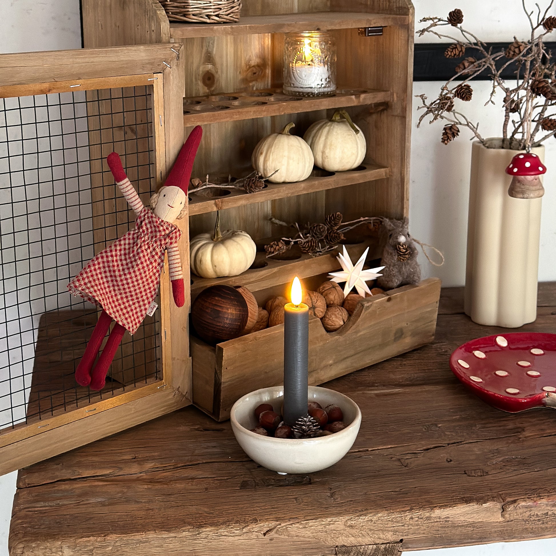 LED Einzelstern "Baby-Stern" 18 Zacken Indoor Weiß 8cm - Wohnen auf dem Land