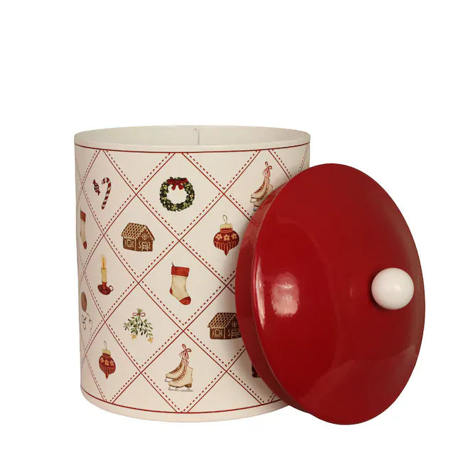 Box Vorratsdose "Christmas Time" Metall Motiv 2 Größen - Wohnen auf dem Land