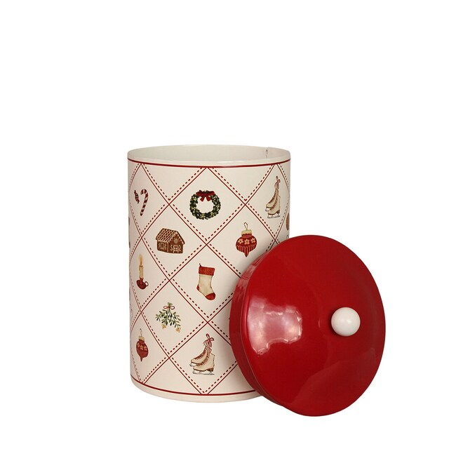 Box Vorratsdose "Christmas Time" Metall Motiv 2 Größen - Wohnen auf dem Land