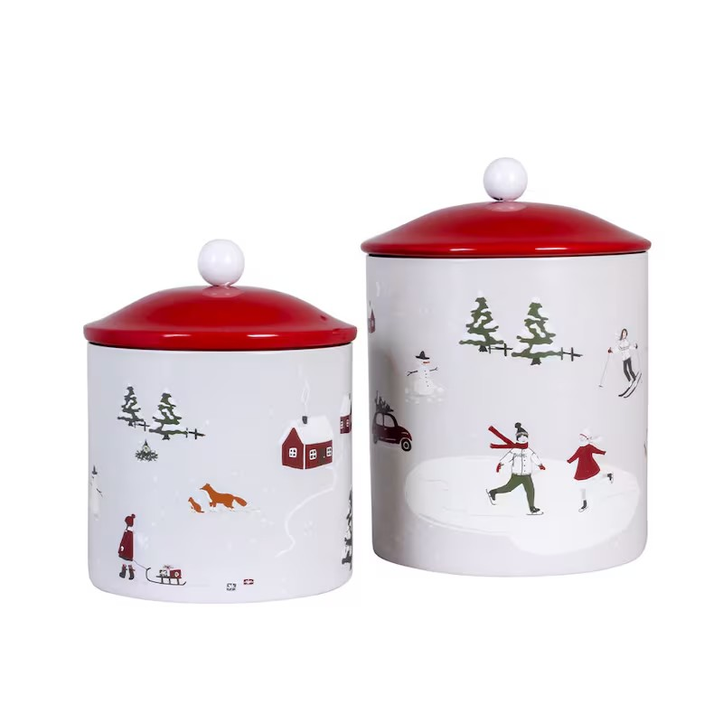 Box Vorratsdose "Vinterland" Metall Motiv 2 Größen - Wohnen auf dem Land