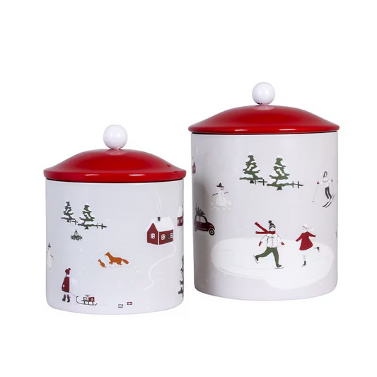 Box Vorratsdose "Vinterland" Metall Motiv 2 Größen - Wohnen auf dem Land