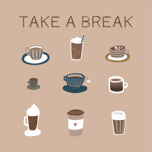 Serviette "Take a Break" Papier 20 Stck 33cm Produktansicht