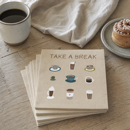 Serviette "Take a Break" Papier 20 Stck 33cm