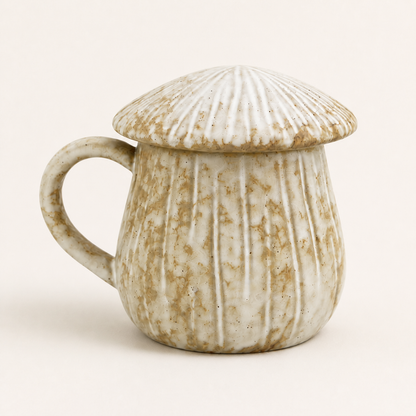 Tasse Mushroom Beige als einzelner Freisteller