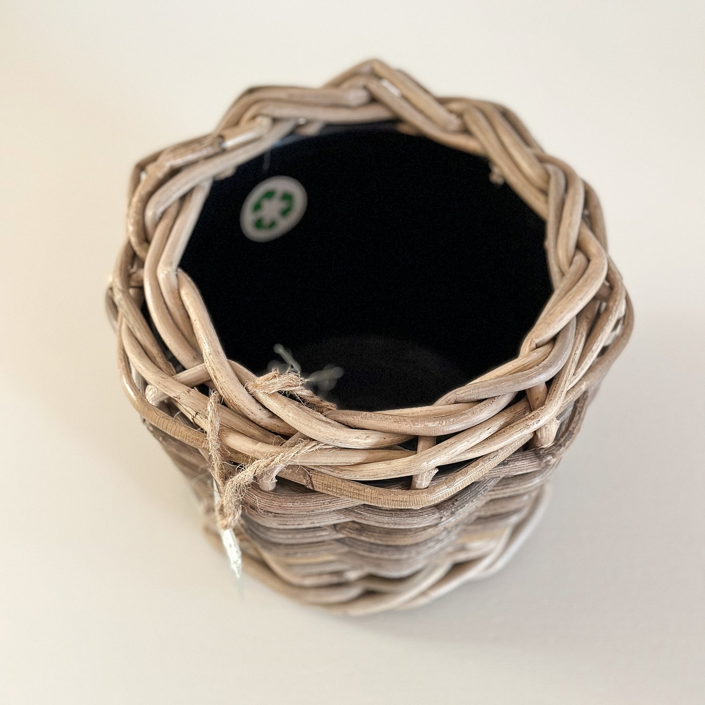 Korb Blumenpot Pflanzkübel "DryPot" Rattan 17cm - Wohnen auf dem Land