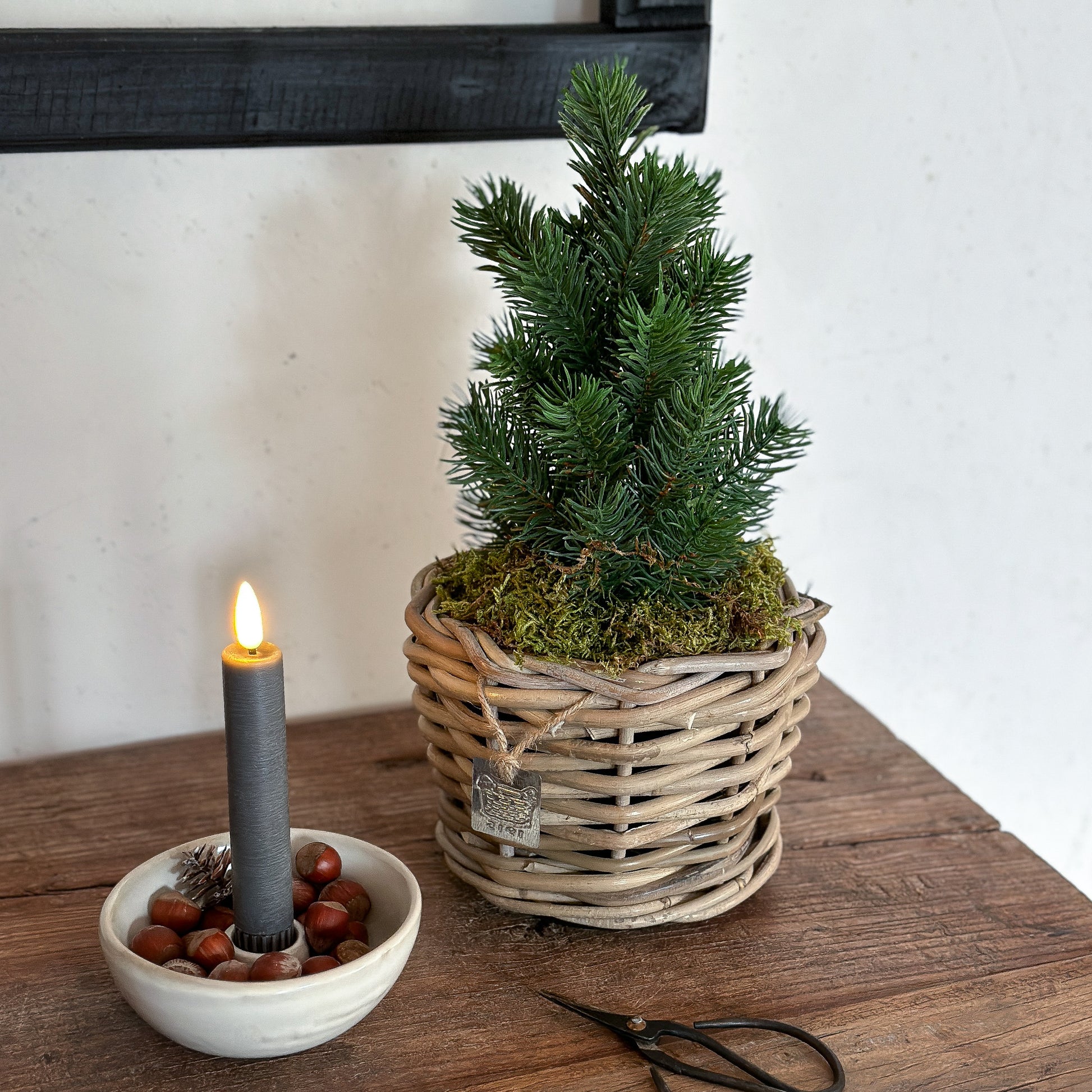 Korb Blumenpot Pflanzkübel "DryPot" Rattan 17cm - Wohnen auf dem Land