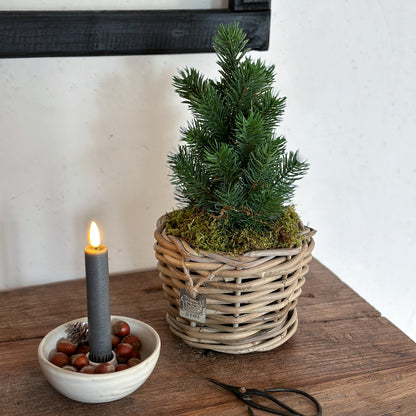 Korb Blumenpot Pflanzkübel "DryPot" Rattan 17cm - Wohnen auf dem Land