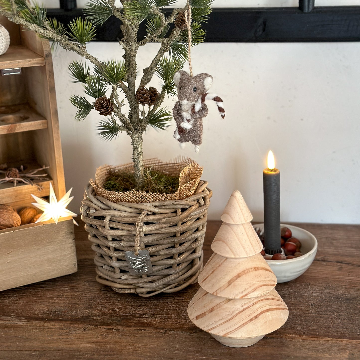 Korb Blumenpot Pflanzkübel "DryPot" Rattan 17cm - Wohnen auf dem Land