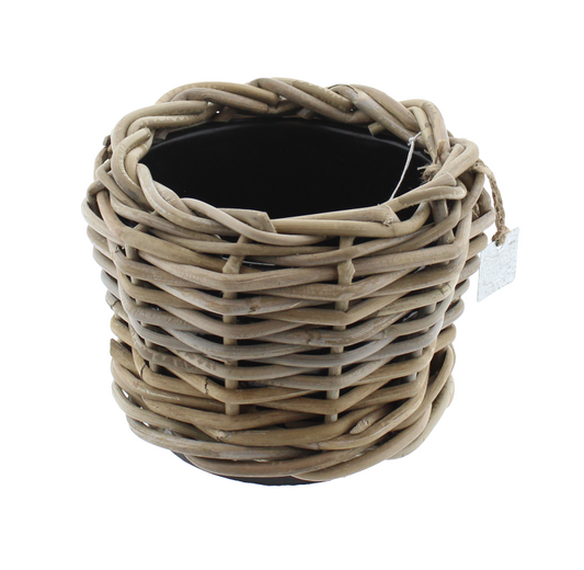 Korb Pflanzkübel "DryPot" Rattan 20x15cm - Wohnen auf dem Land