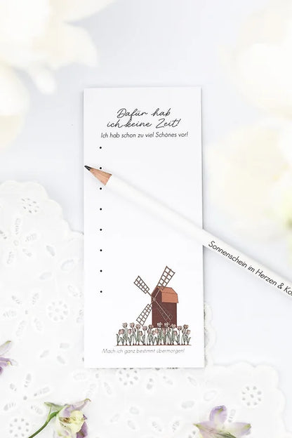 Notizblock - Dafür hab ich keine Zeit! - Wohnen auf dem Land