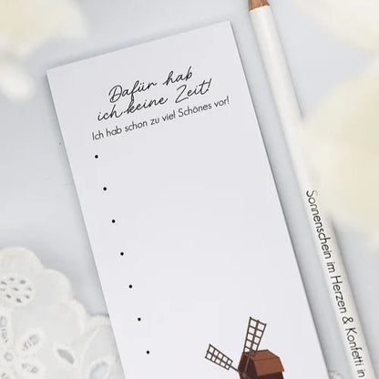 Notizblock - Dafür hab ich keine Zeit! - Wohnen auf dem Land