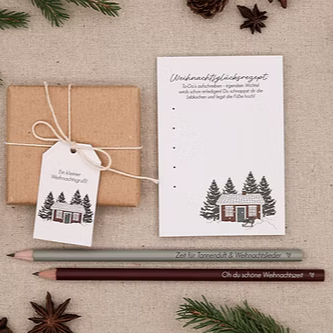 Notizblock - Weihnachtsglücksrezept - Wohnen auf dem Land