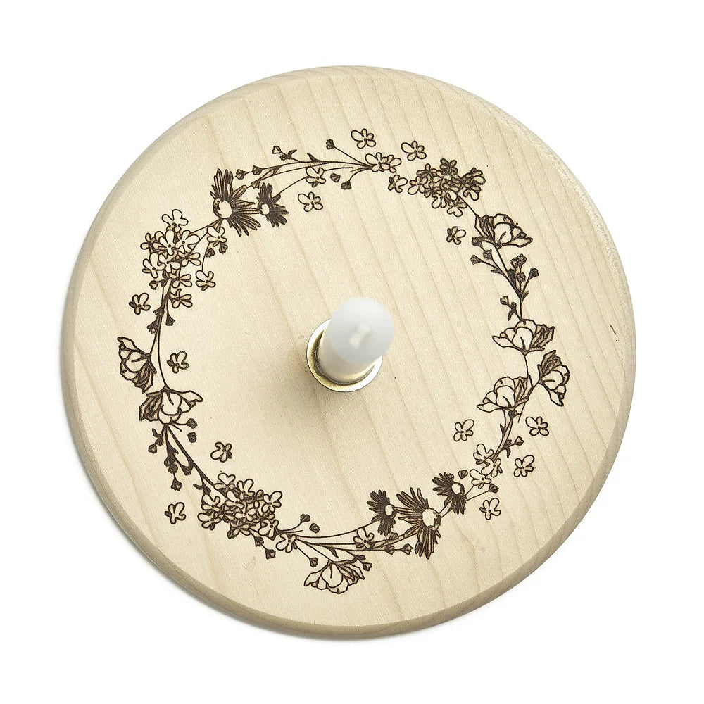 Kerzenteller - Blumenkranz - Wohnen auf dem Land