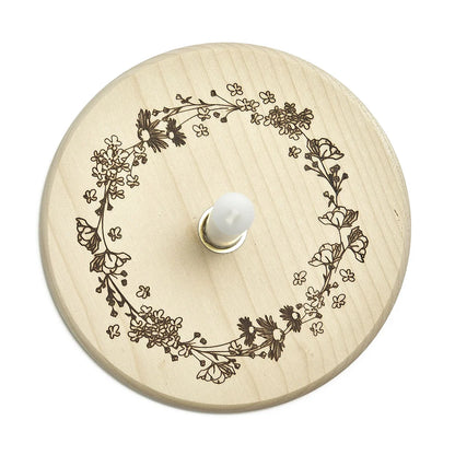 Kerzenteller - Blumenkranz - Wohnen auf dem Land